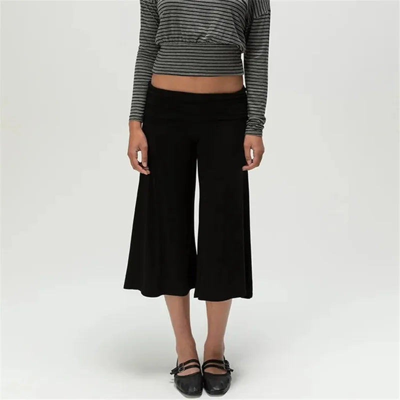 Fold over Culottes Gaucho Pants-Multiple Colours & Designs Available