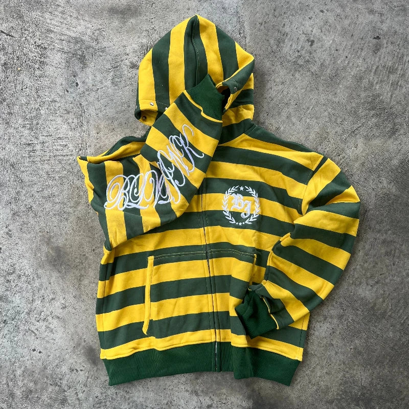 Stripe Rivet Hoodie